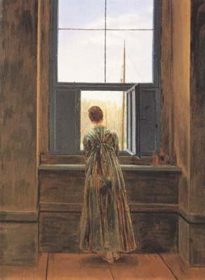 Caspar David Friedrich Woman at the Window (mk10) Sweden oil painting art
